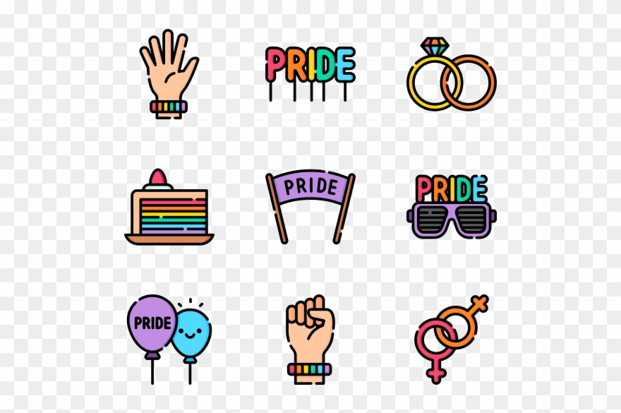 World Pride Day - Icons For Web Design Clipart