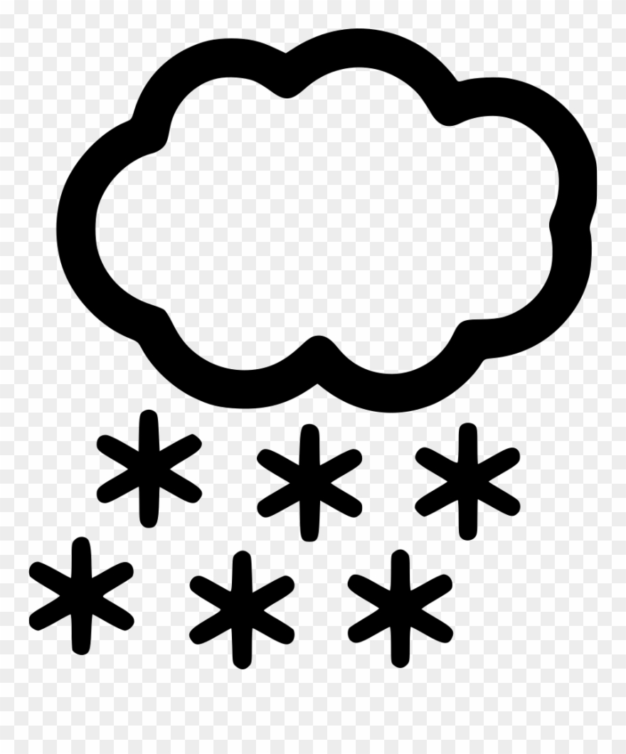 Snowing App Svg Png Icon Free Download - Snow And Rain Icon Clipart