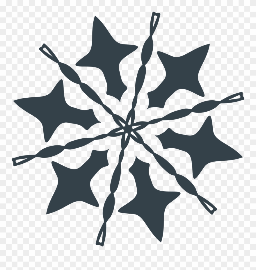 Let It Snow Snowflake - Illustration Clipart