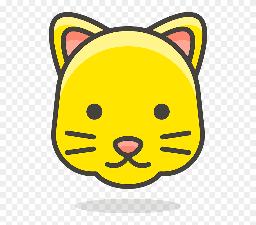 096 Grinning Cat Face - Emoji Cat Clipart