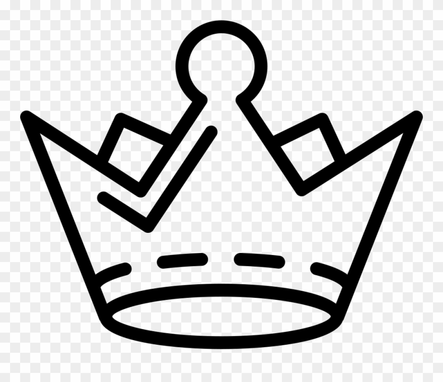 Crown Outline - Desenhos Usando Linhas Quebradas Clipart