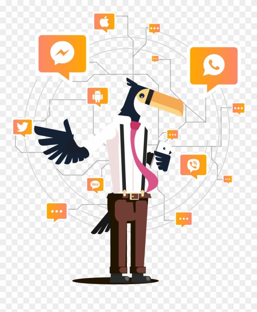 Flocksend - Whatsapp Chatbot - Facebook Messenger Clipart