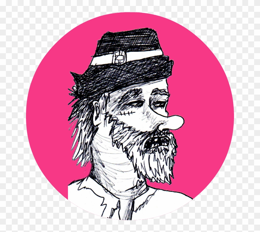 Homeless 20pilgrim 20pink Small - Illustration Clipart
