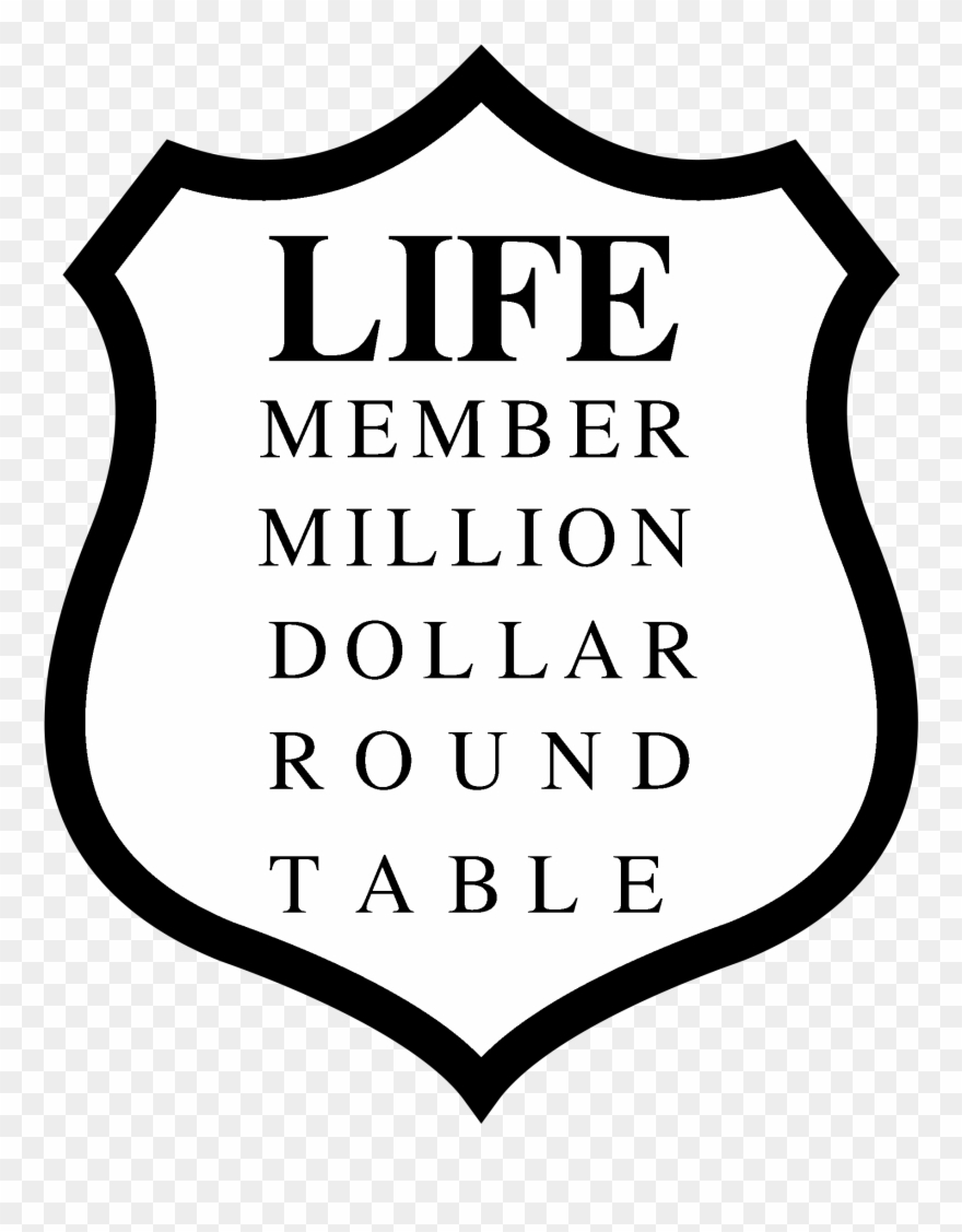 Million Dollar Round Table Logo Black And White - Mdrt 2019 Clipart