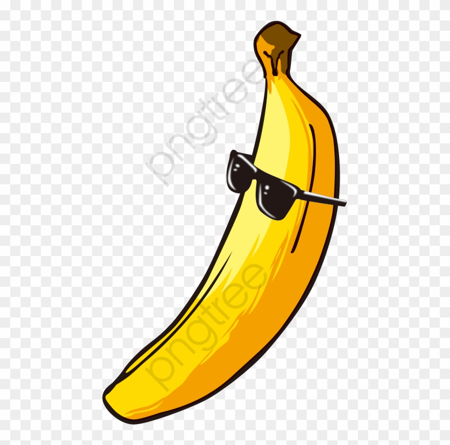 Banana Png Clipart - Cartoon Banana With Sunglasses Transparent Png