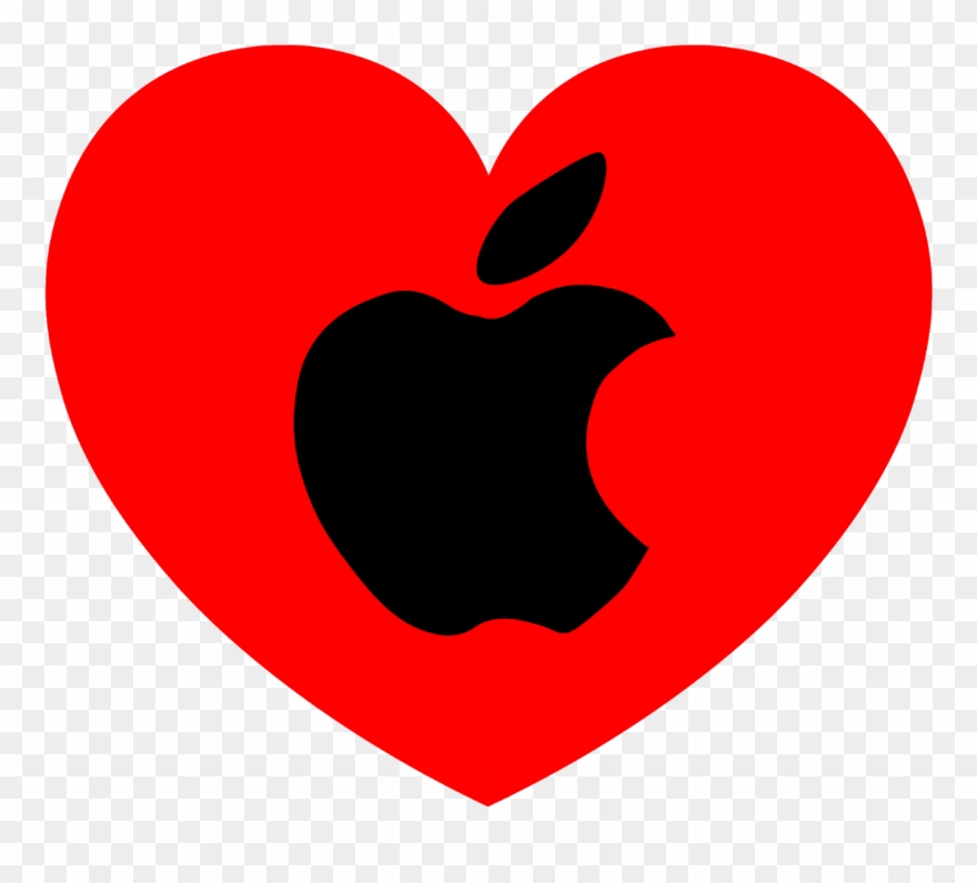 Love / Like Apple Clipart Png Transparent Background - Emblem
