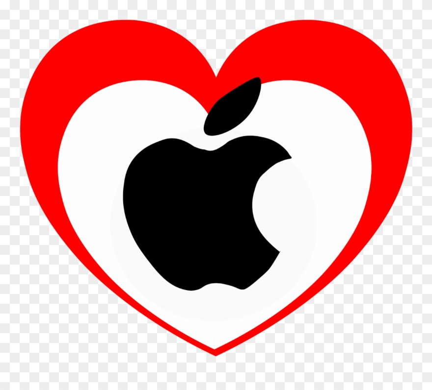 Love / Like Apple Clipart Png Transparent Background - Emblem