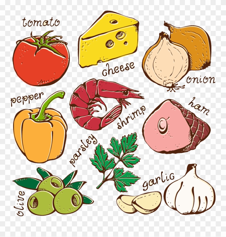 Pizza Hamburger Ingredient Clip Art - Ingredient Clip Art - Png Download