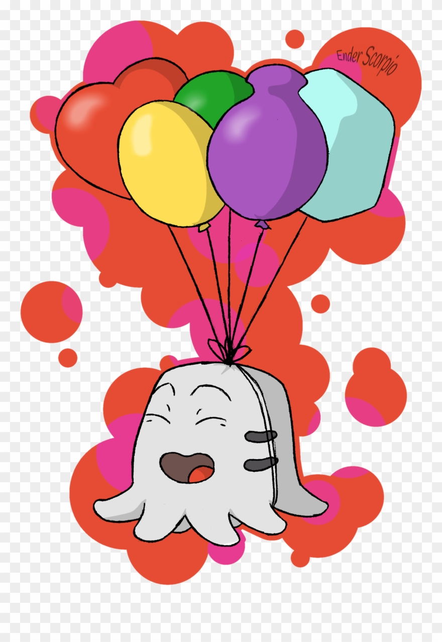 Ghast Png - Mini Ghast - Balloon Clipart