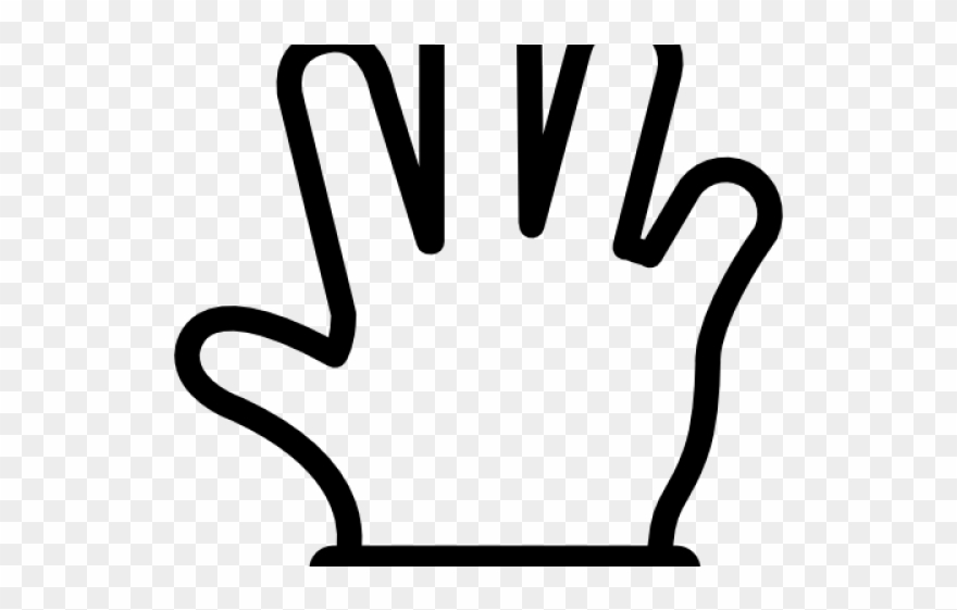 Outline Of Hand Clipart