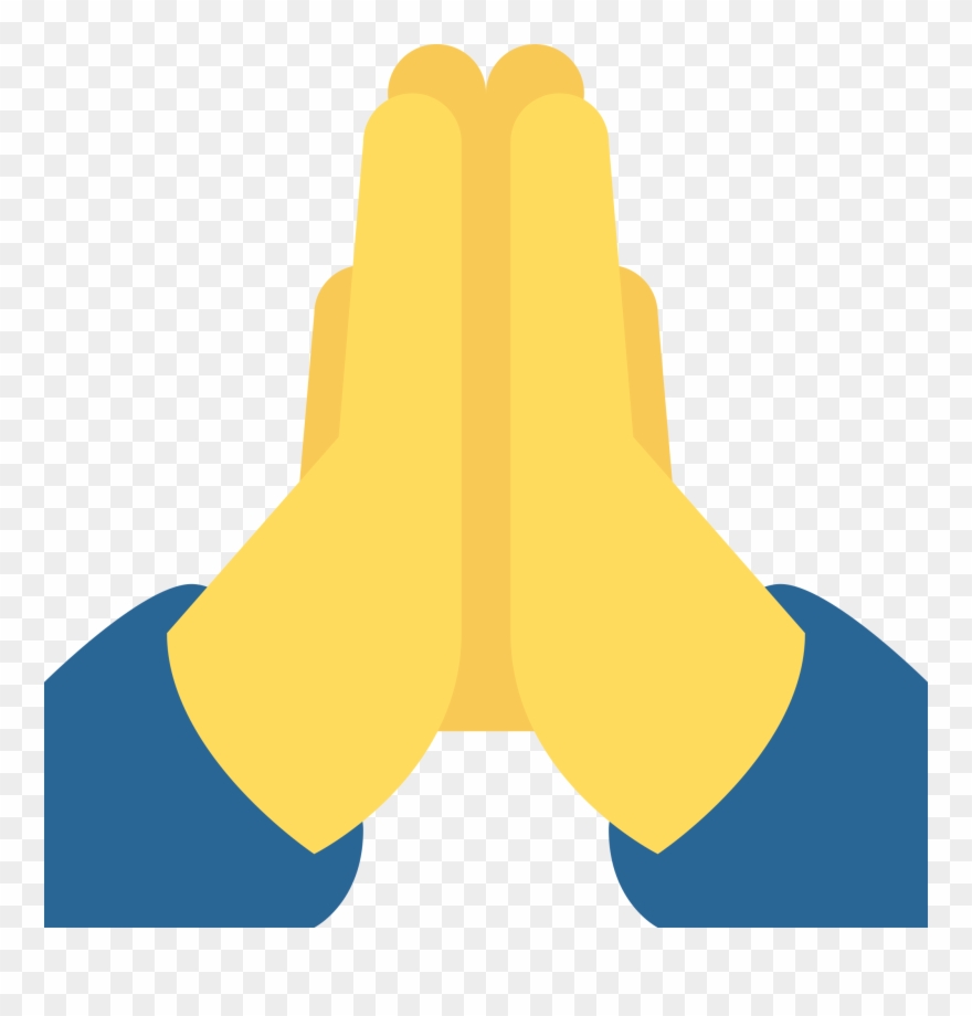 Praying Hands - Emoticon Rezando Png Clipart