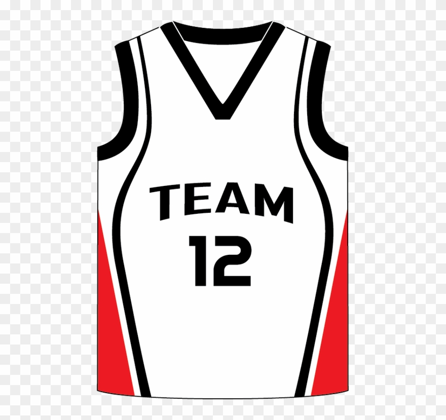 Sublimated Teamwear Basketball Singlet Front View Clipart