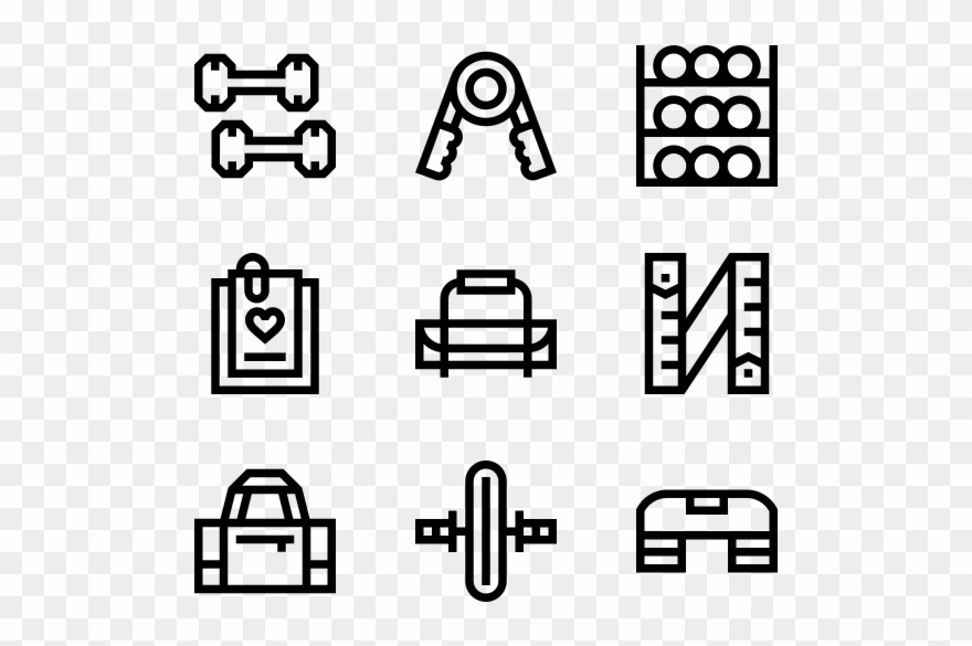 Pilates 1de3 Line - Hosting Icons Clipart