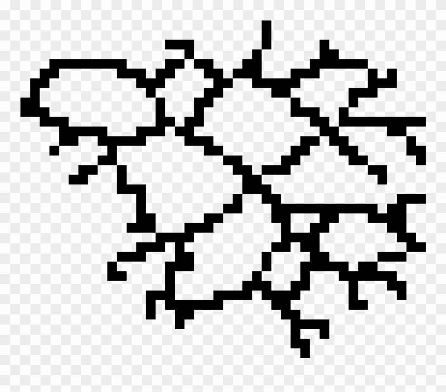 Cracked Wall Png - Pixel Cracks Clipart