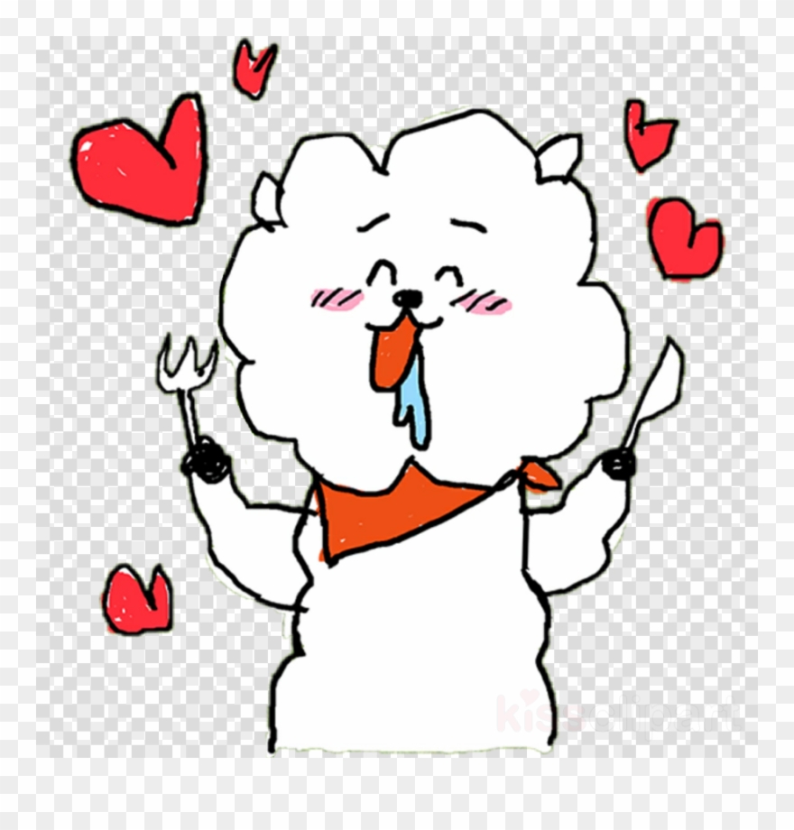 Bt21 Rj Sticker Clipart Bts Line Friends K-pop - Daisy Flower Clipart Png Transparent Png