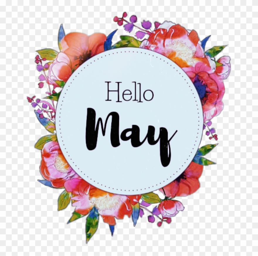 #hellomay #hello #may #flowers @abdelghanibakkou - Hello May Redbubble Clipart