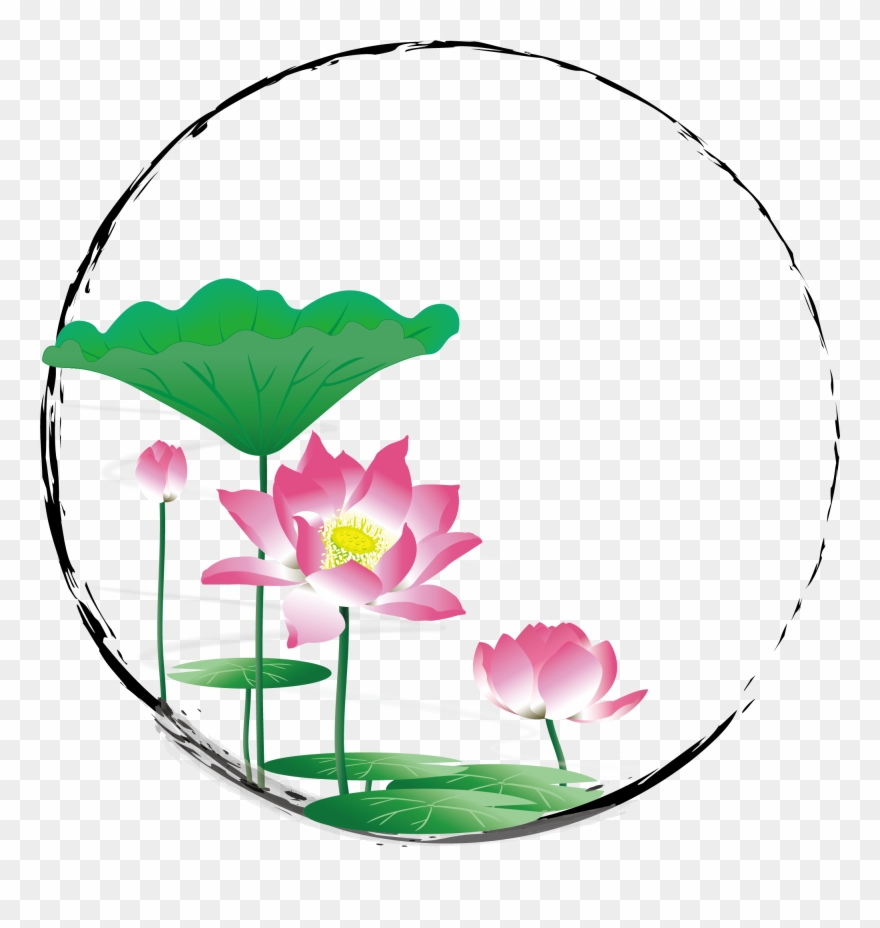 Hand Painted Chinese Style Ink Border Png And Vector - Vector Graphics Clipart