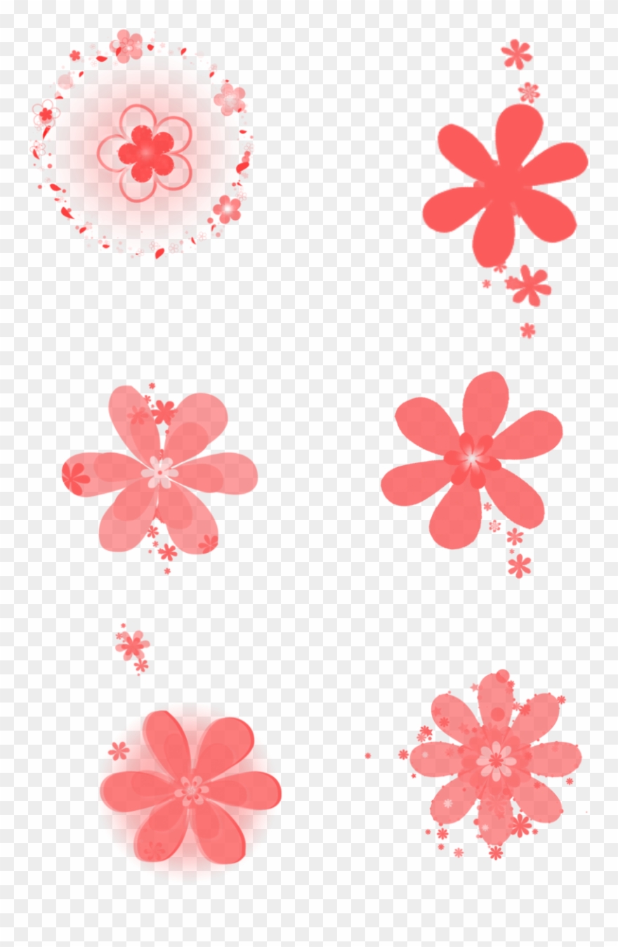 Hand Painted Petal Vector Transparent Element Png And - Papel Pintados Flores Negras Clipart