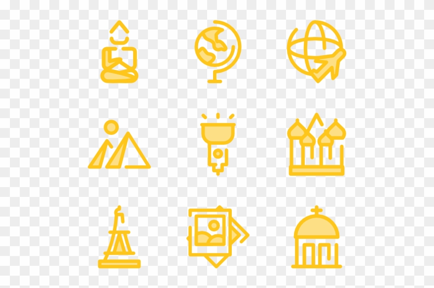 Travel - Yellow Travel Icon Png Clipart