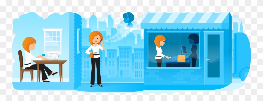 Chargelogic More Sales More Places - Cartoon Clipart