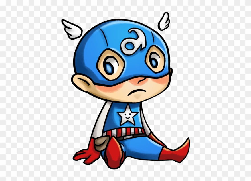 Captain America Keychain - Cartoon Clipart