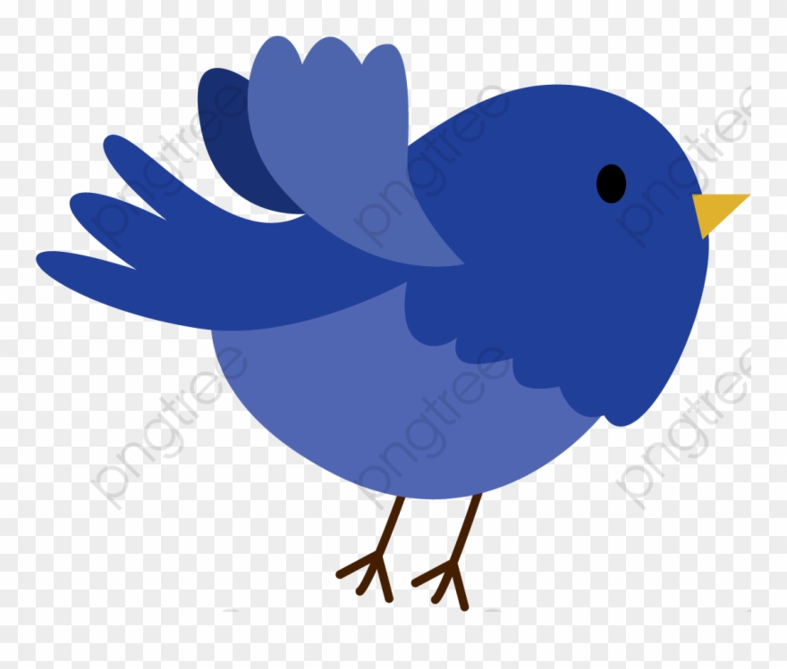 Flying The Blue Bird, Blue Vector, Bird Vector, Bird - Pajaro Azul Animado Png Clipart