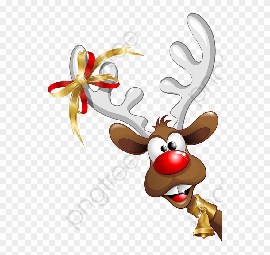Christmas Reindeer - Santa Claus En Png Clipart