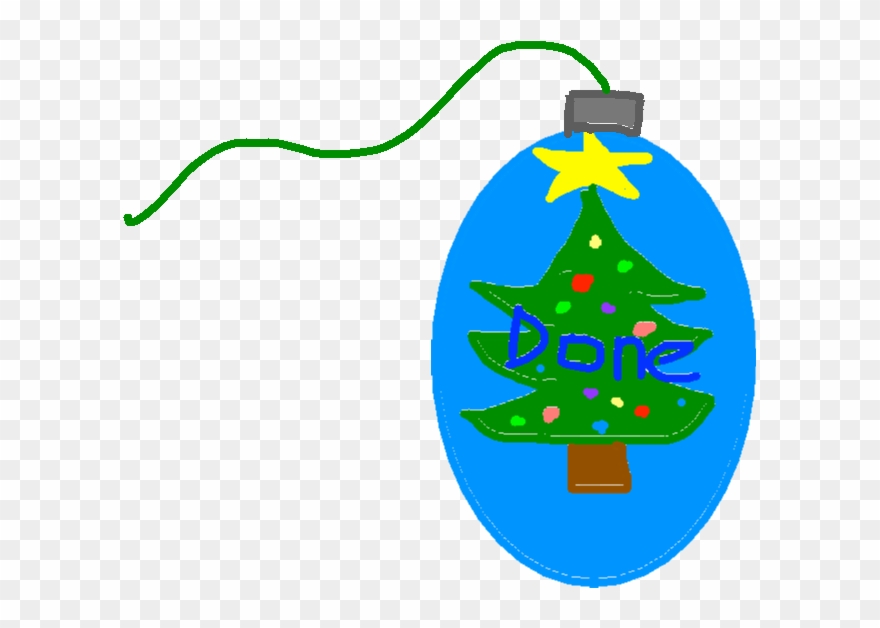 Done Button - Drawing - Christmas Ornament Clipart
