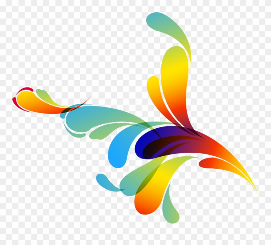 Drop Watercolor Graphic Design Hand Painted Colorful - Background Vector Clipart