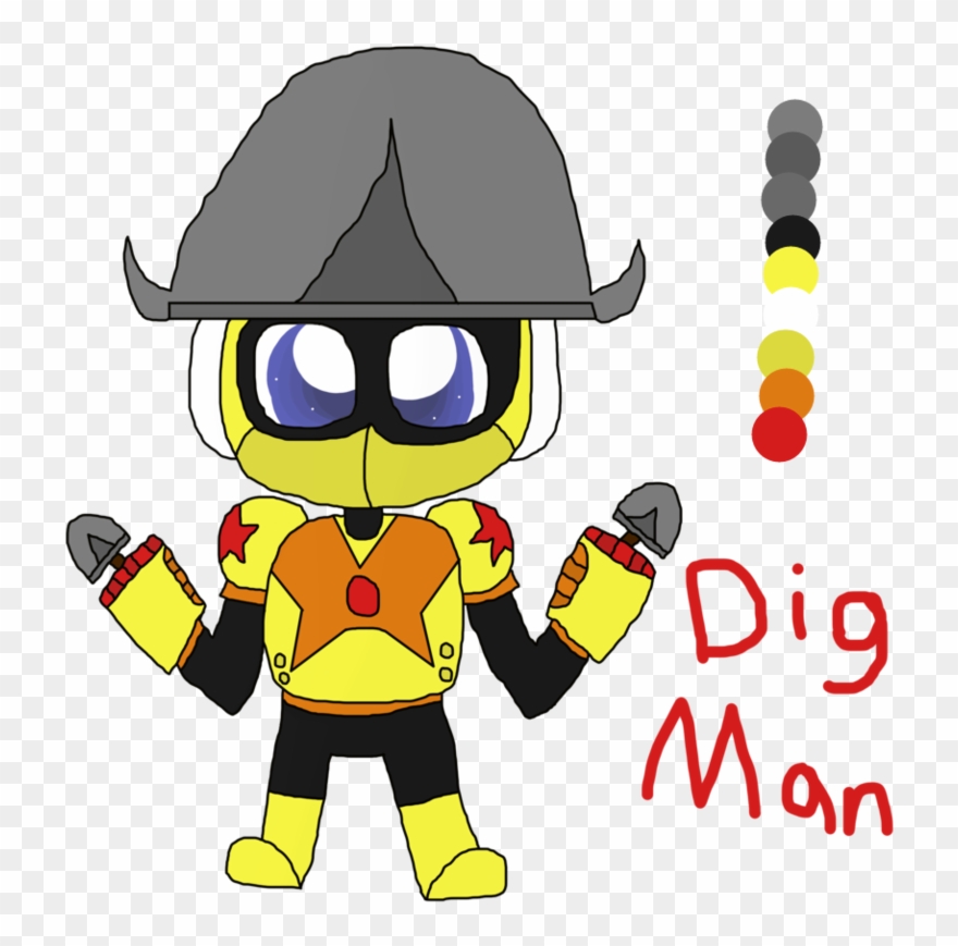 Dig Man - Cartoon Clipart
