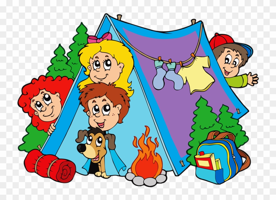 Sleeping In Tight Quarters - Camping With Family Clipart - Png Download