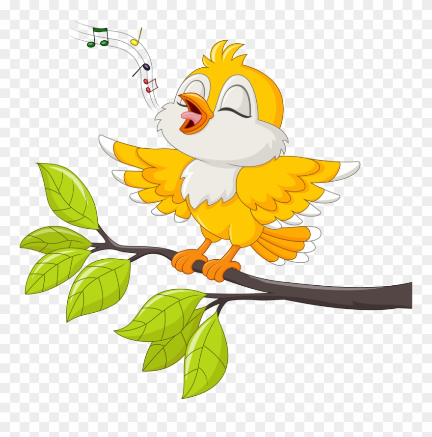 Bird Singing Stock Illustration Illustration - Singing Bird Clipart - Png Download