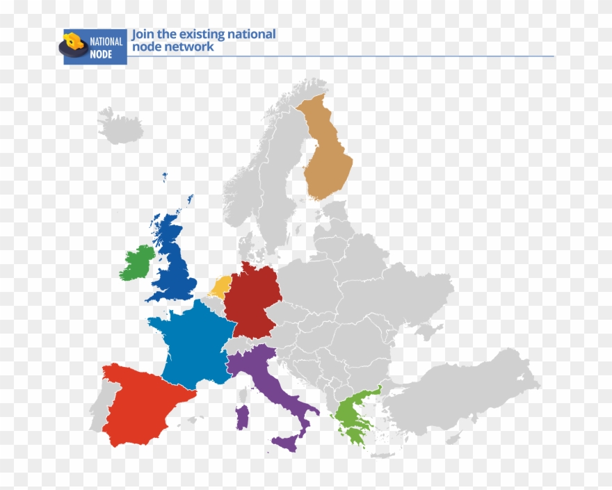 Europe Map Vector , Png Download - Країни Які Входять До Єс Clipart