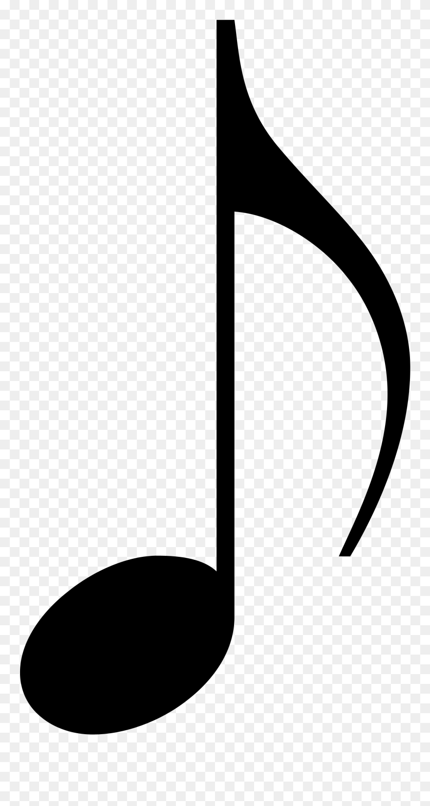 Music Notes Clipart Vintage - Artsy Music Note - Png Download