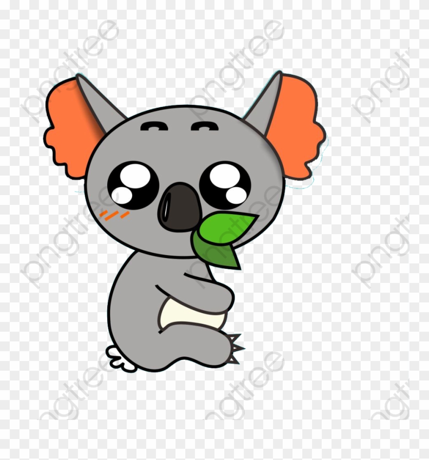 Animal Eating Clipart - Koala Animado Png Transparent Png