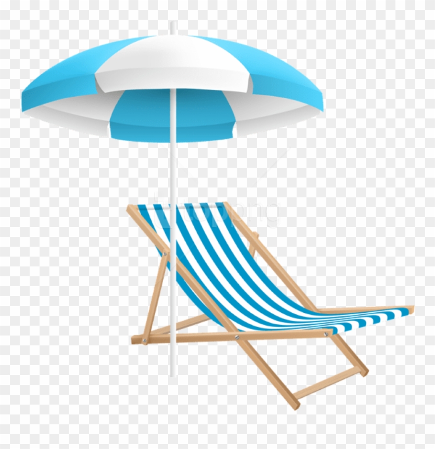 Free Png Download Beach Chair And Umbrella Png Clipart - Beach Chair And Umbrella Transparent Png