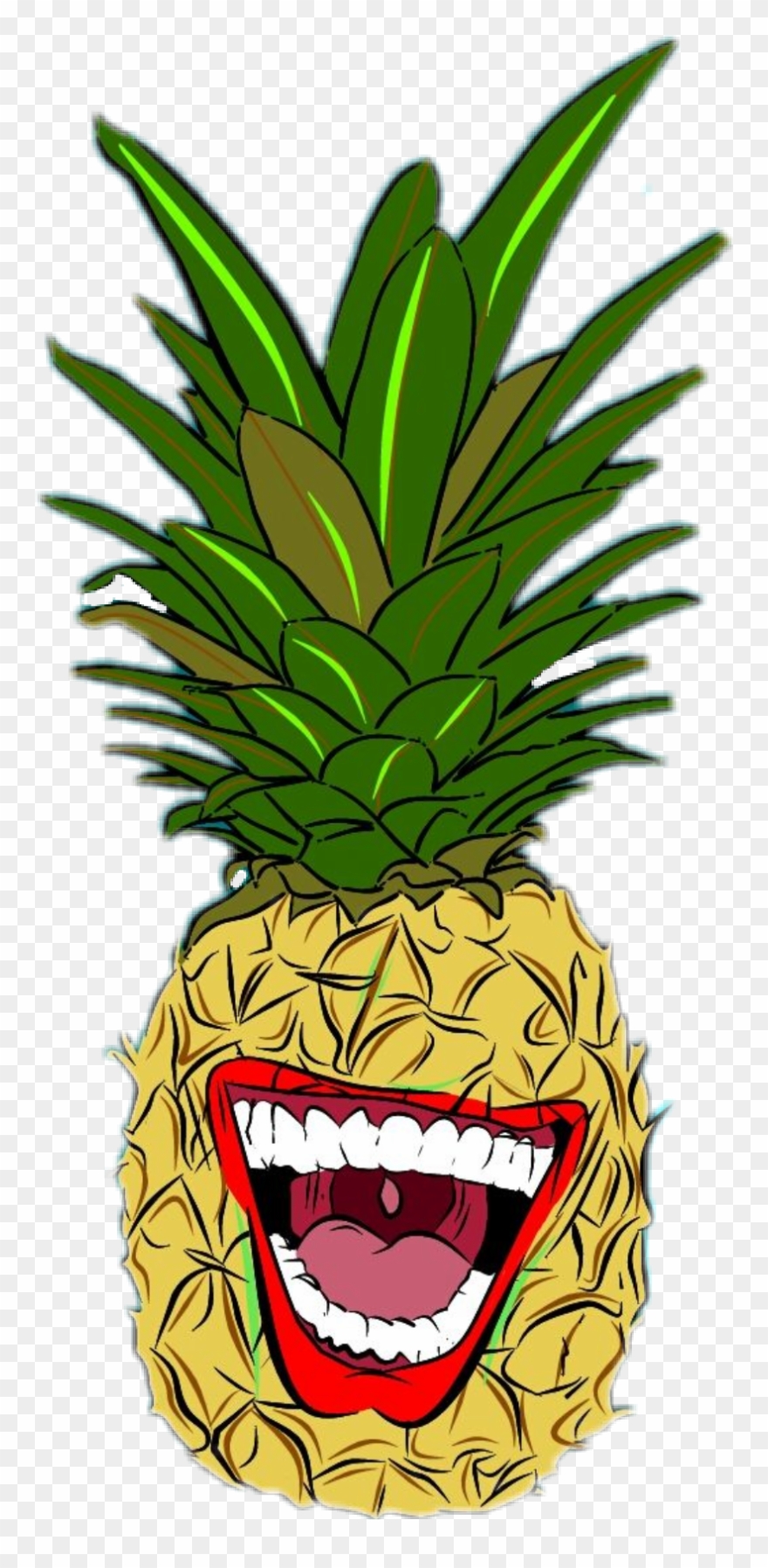Piña Sticker - Pineapple Clipart