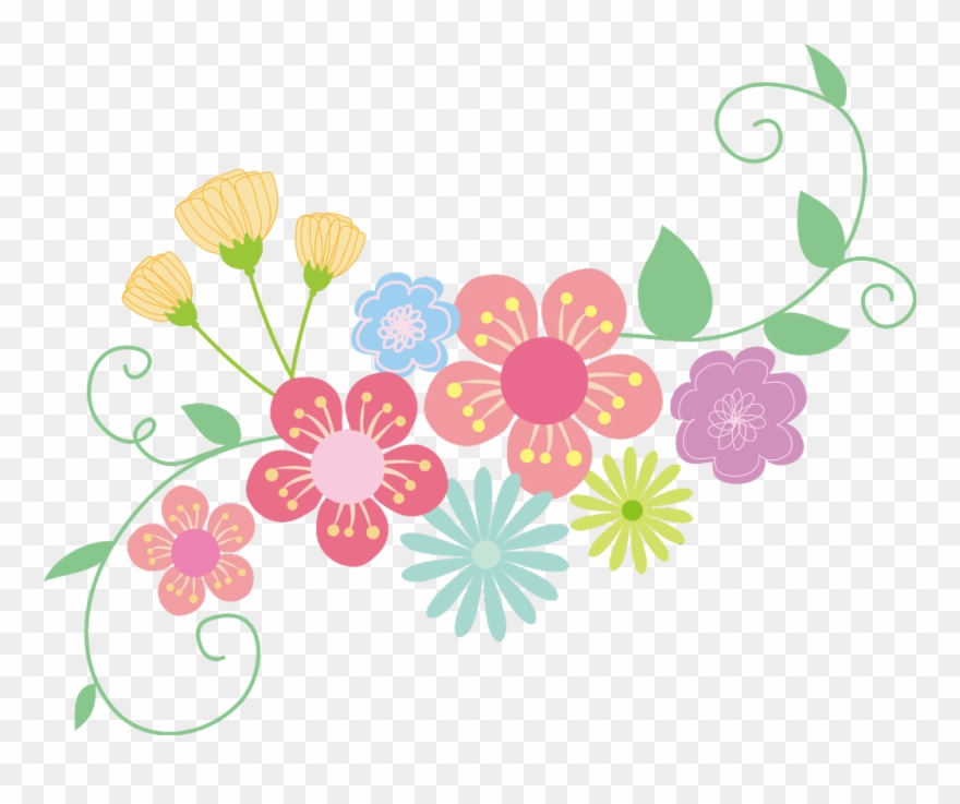 #ftestickers #clipart #springtime #flowers #corner - African Daisy - Png Download