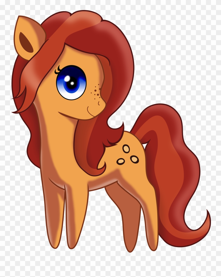 Trotcon Has Peanut Bucker - Cute Horse Anime Clipart