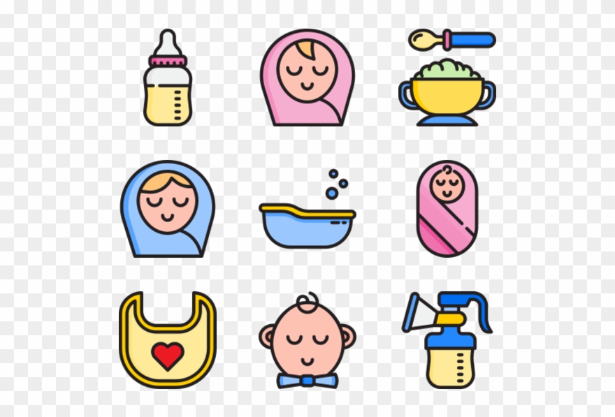 Baby - Baby Shower Icon Png Clipart