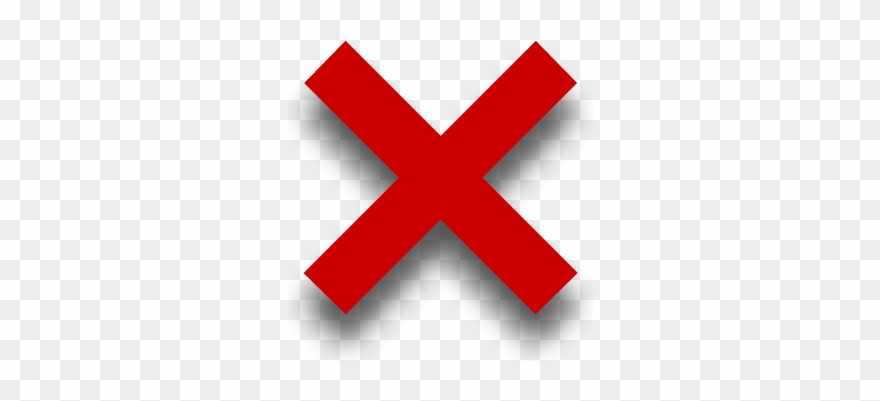X Background - Transparent Background Cross Icon Clipart