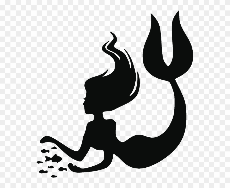 Transparent Background Mermaid Silhouette Png Clipart
