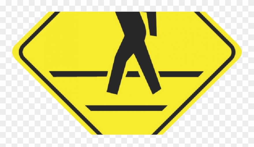 Pedestrian Crosswalk Sign Clipart