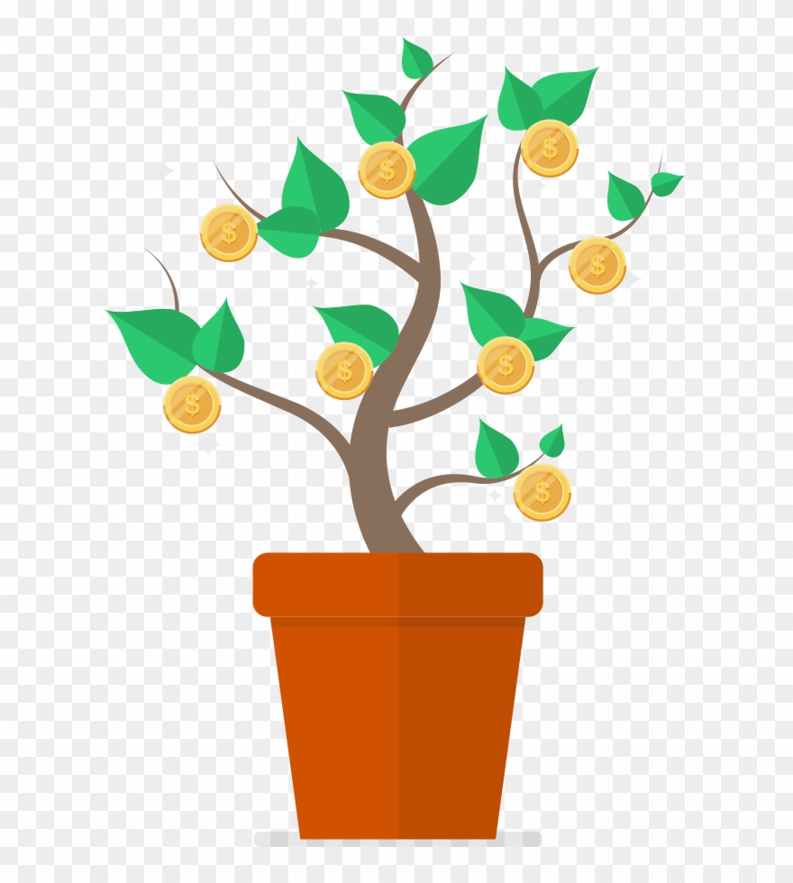 รดน้ำ ต้นไม้ Vector - Small Step Big Change Clipart