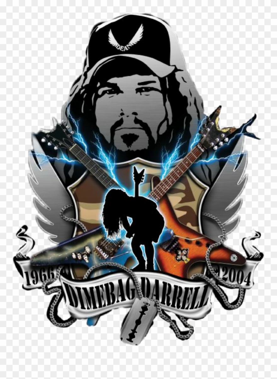 Dime Sticker - Dimebag Darrell Clipart