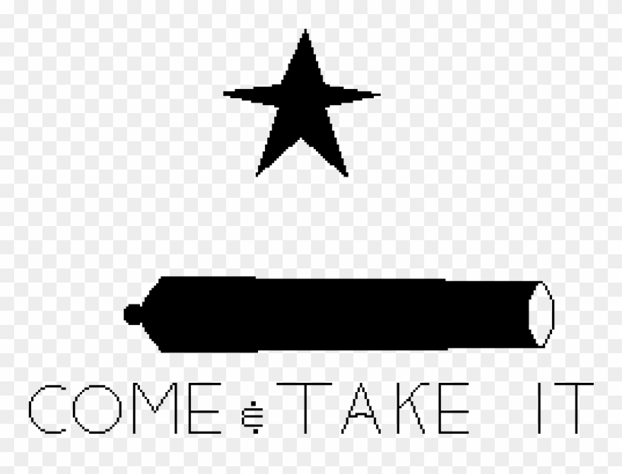 The Texas Come And Take It Flag - Bandera De Andalucia Clipart