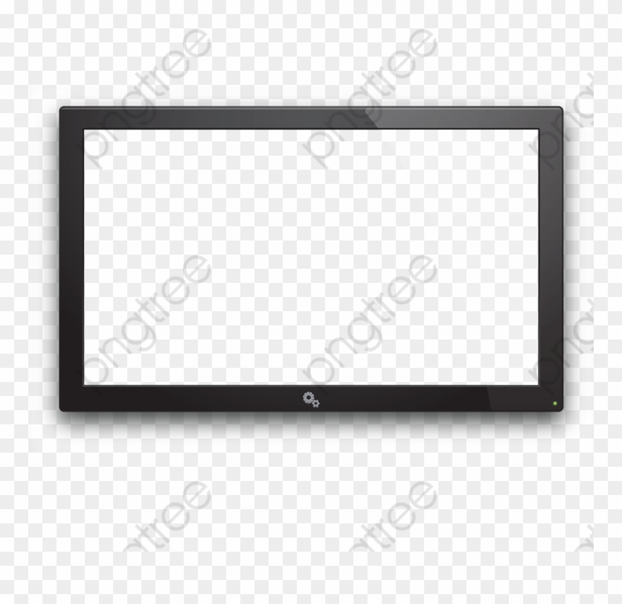 Watching Tv Clipart Black And White - Tv Frame - Png Download