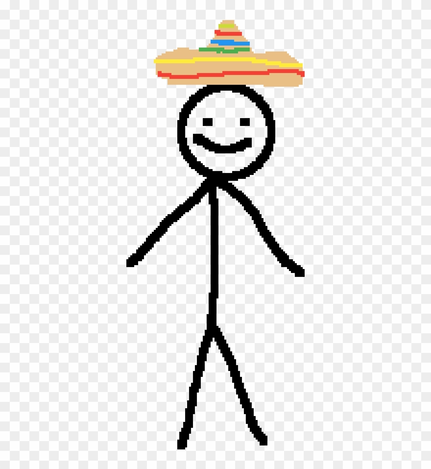 Mike The Stickman But It's In Mexico - Cartoon Clipart