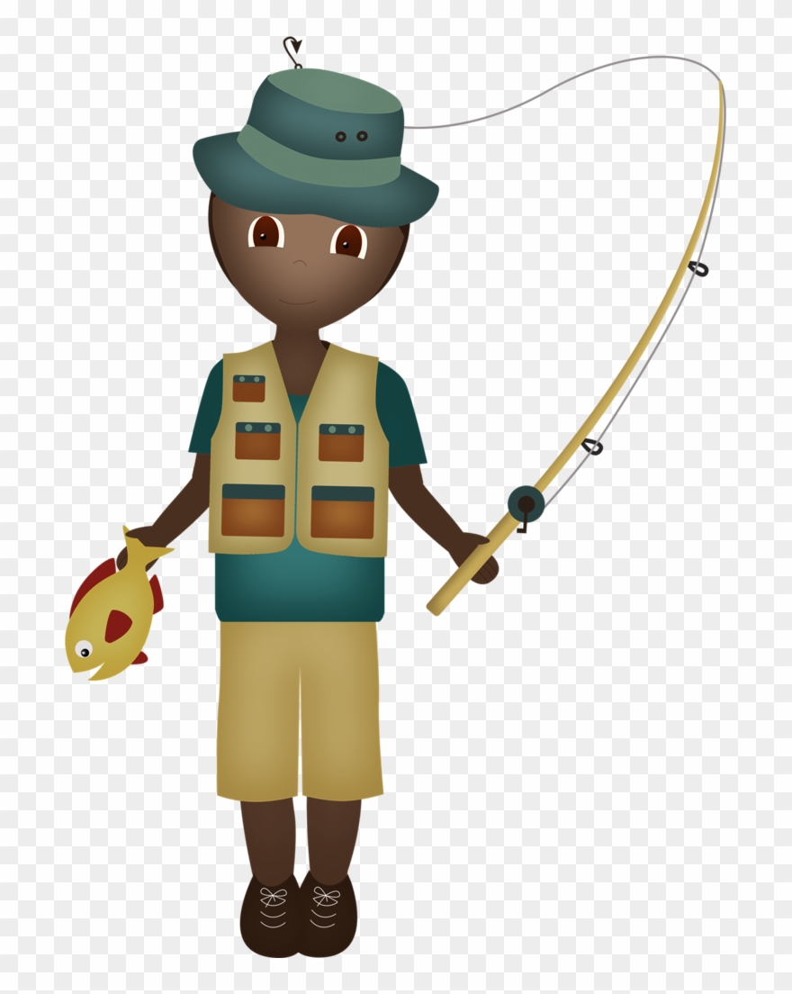 Boy Illustration, Fishing, Gone Fishing, Characters, - Fishing Clipart