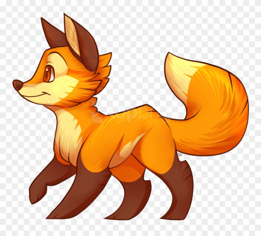 Animated Fox Png - Fox Drawing Transparent Clipart